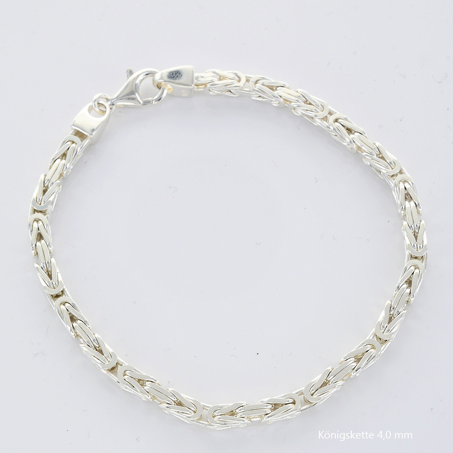 Königskette 925 Sterling Silber Königs Kette Herren massiv Halskette Armband