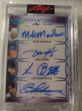 2020 Leaf Quad Sign Modano Kurri Robitaille / Lindros 4/5