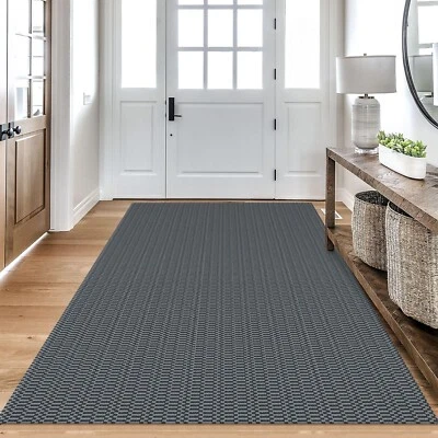 KOZYFLY Washable Area Rug 4x6 Ft Rubber Backed Rugs for Entryway Bedroom Thro... - Image 1 of 4