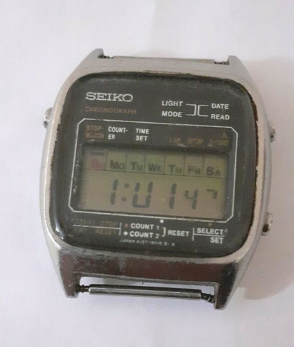 Seiko A127-5010 Vintage LCD Digital Watch 80's Parts or Repair | eBay