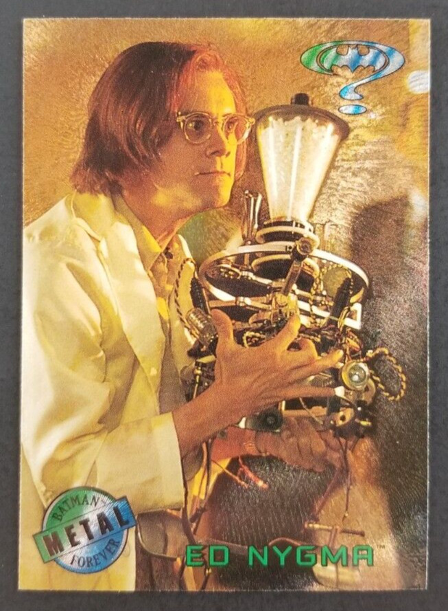 Batman Forever 1995 Ed Nygma Fleer Metal Preview Card #3 (NM)
