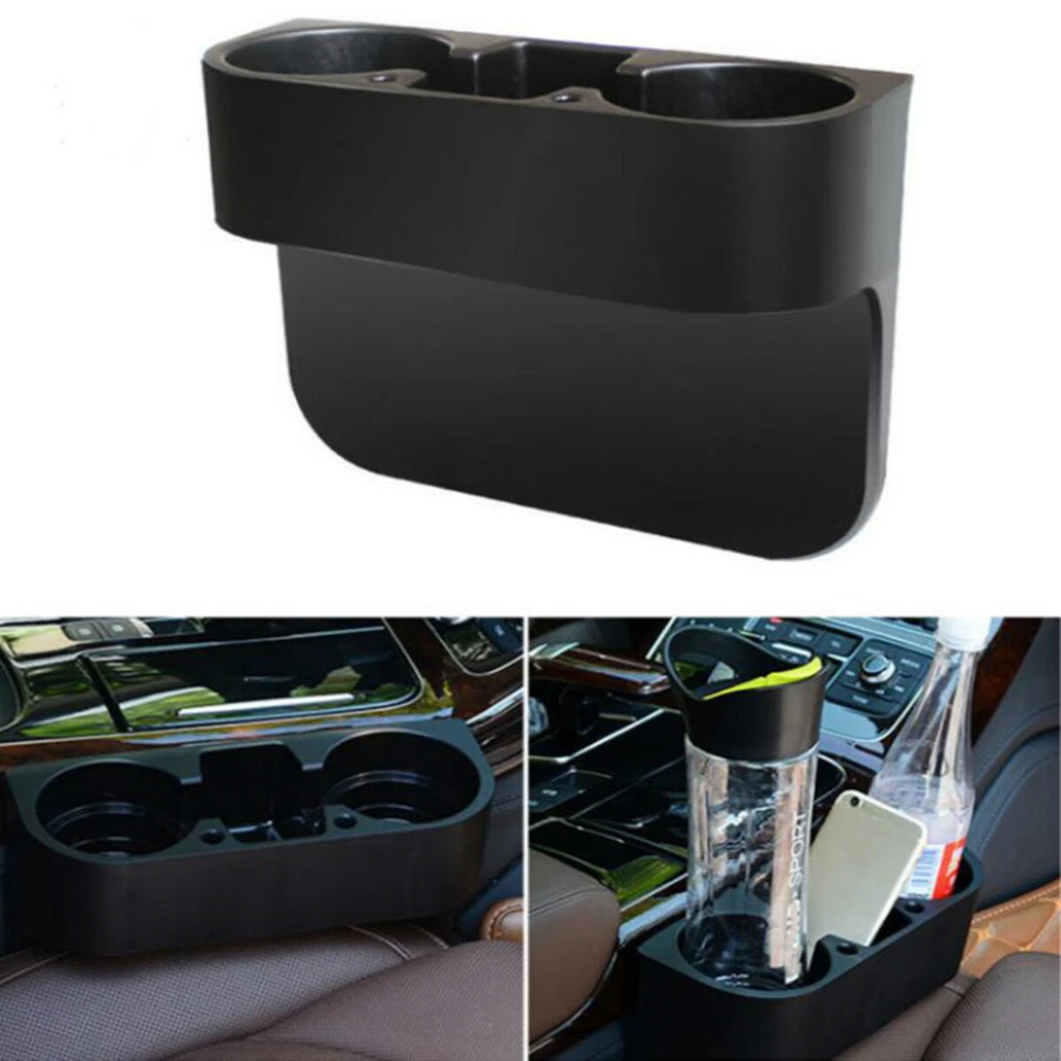 Car Seat Gap Storage Box Cup Holder Side Pocket Organizer Styling Accessories - Image 4 of 4