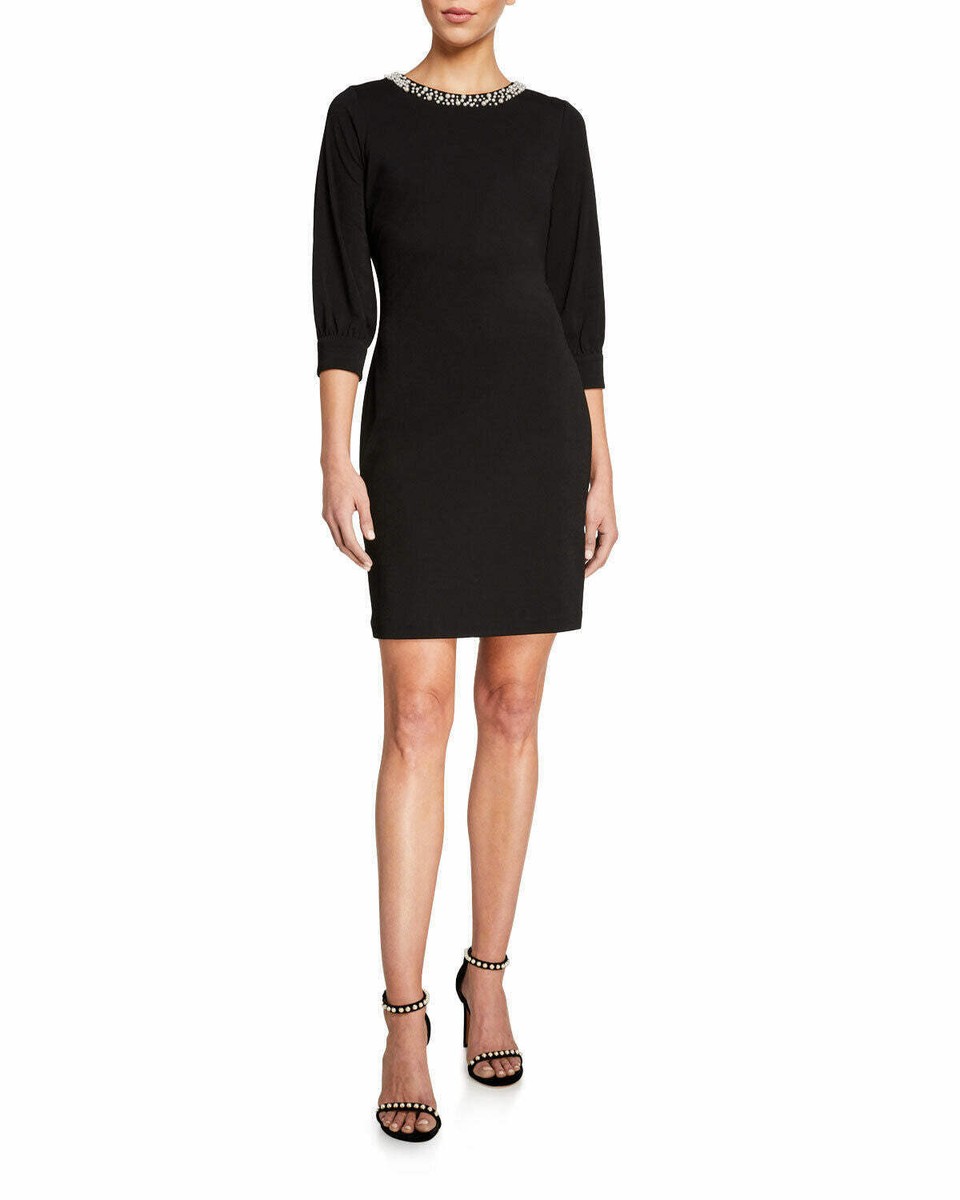 Karl Lagerfeld Paris Long-Sleeve Knit Dress Women's Size 10 NEW W TAG