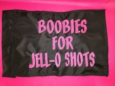 Custom BOOBIES FOR JELL-O SHOTS Safety Replacement Whip Flag ATV JEEP UTV