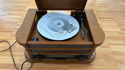 Dual NR4 Nostalgie Musikanlage-Plattenspieler (UKW/MW, CD, MP3, USB, Kas, Aux-In