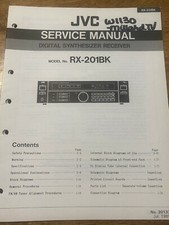 JVC RX-201BK Digital Receiver Original Service Repair Manual