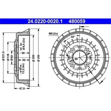 Tambour de frein Lada 111