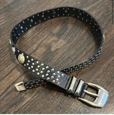 Authentic Gianni Versace leather studded Medusa head belt from 1992. Size 65