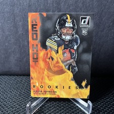 Kaleb Johnson 2025 Panini Donruss Red Hot Rookies #RHR-KLJ Steelers (RC)