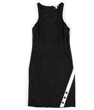 bar III Womens Swirl Bodycon Dress, deepblack, M
