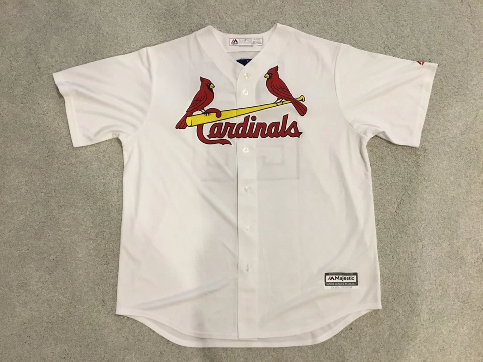Lou Brock St. Louis Cardinals Signed MLB Majestic Jersey JSA - Image 4 of 4