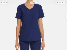 Scrubstar Women s Core essentials V Neck Premium scrub Top size 3XL Indigo NWT