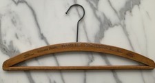 Vintage Wooden Hanger, Princess House, Blanes LTD. Eastcastle St., W.1