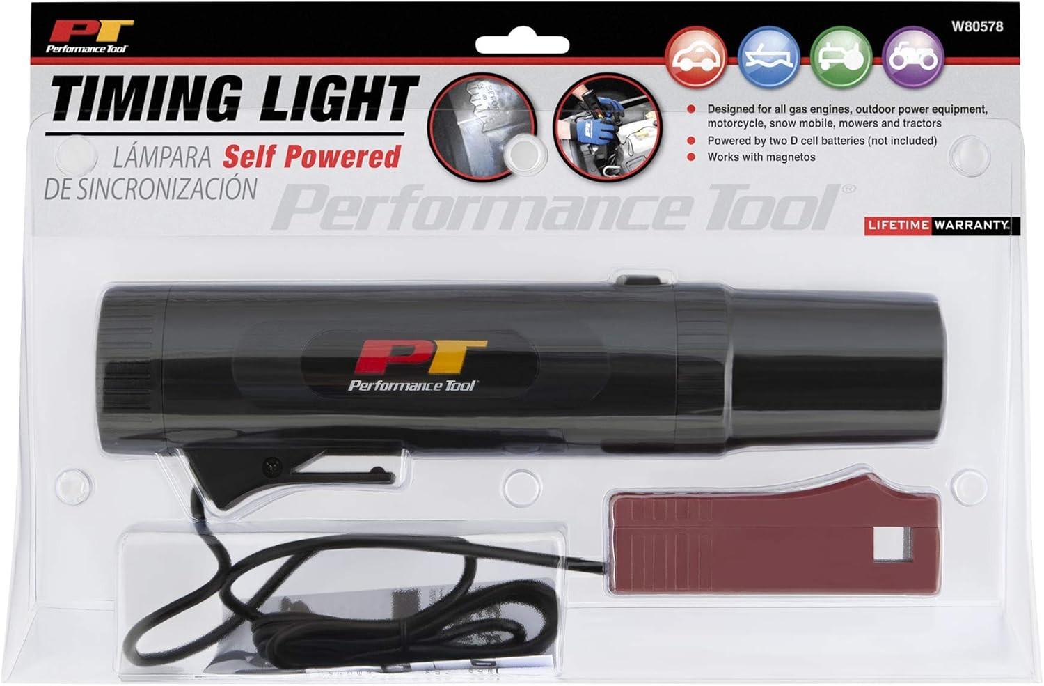 PERFORMANCE TOOL W80578 Self-Powered Timing Light - No shipping to Arizona
