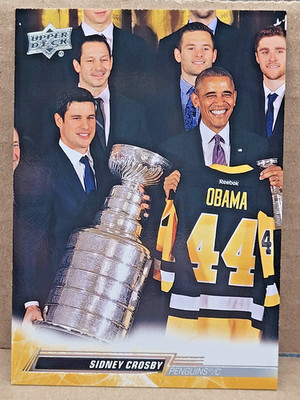 2022-23 Upper Deck Sidney Crosby White House Obama Stanley Cup #WHR-1 SSP