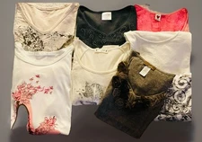 BUNDLE/LOT Woman’s XL Tops Style& Co. HQG DECORATED ORG. Agenda Love Rocks etc..