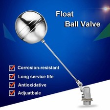Stainless Steel Float Ball Water Tank Aquarium Float Valve/Ball-cock 1/2"