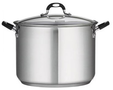 16 Quart Tramontina Covered Stock Pot Stainless Steel 16-Quart, 80117/179