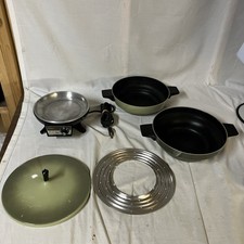 Vintage MCM OSTER GALAXIE Super Pan Green Tested Works USA Made Free Shipping!