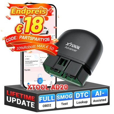 2026 XTOOL AD20 OBD2-Scanner Code-Lesegerät Diagnosegerät kostenlose Upgrades DE
