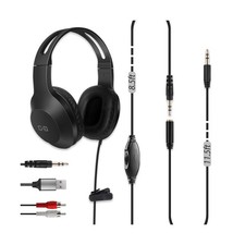 20Ft Extra Long Cord Headphones for TV  PC with Volume Control... Fast USA SHIP