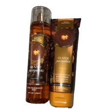 Bath & Body Works Glazed Pumpkin Mist & Body Cream Set