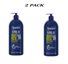 ( 2 Pack) Suave Men Citrus Rush 3-in-1 Shampoo, Body Wash, 40 fl oz. 0.34 per gallon