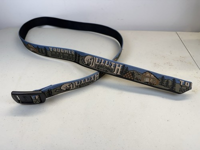 #ad #ad BISON Duluth Trading Belt Tougher Than An Angry Beaver MENS Large USA Nylon $24.99
