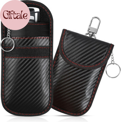 2 Pack Faraday Bags for Car Keys, Faraday Pouch, 3.4''X5.1'' Upgraded Faraday Ke