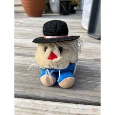Puffkins Patches Scarecrow Plush Beanbag Doll Swibco 1999 Halloween Decor