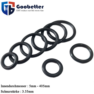 Gummi Dichtungen NBR O Ringe O-Ring Ringe Schnurstärke 3.55mm Schwarz Dichtring