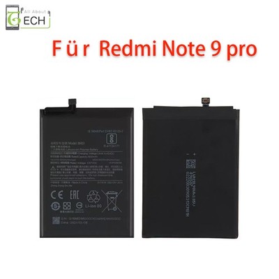 Für Xiaomi Note 9 pro BN53 Akku 5020mAh Accu Batterie NEU Ersatzakku Hoc...