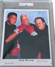 Type 1 Signed Photo Muhammad Ali Billy Crystal PSA Encased + Book RARE Schaap