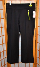 NWT FILA SPORT Women's 45 Activewear Black Legging Yoga Pants Sz. M