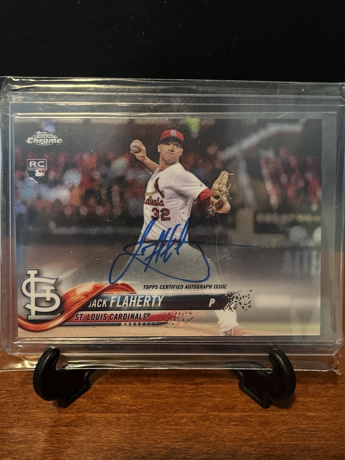 2018 Topps Chrome Jack Flaherty Autograph Rookie St. Louis Cardinals #RA-JF