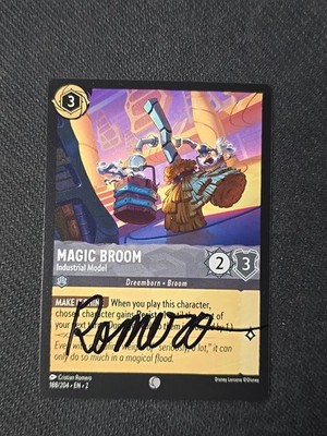 Signed Cristian Romero Disney Lorcana Common Magic Room 188/204