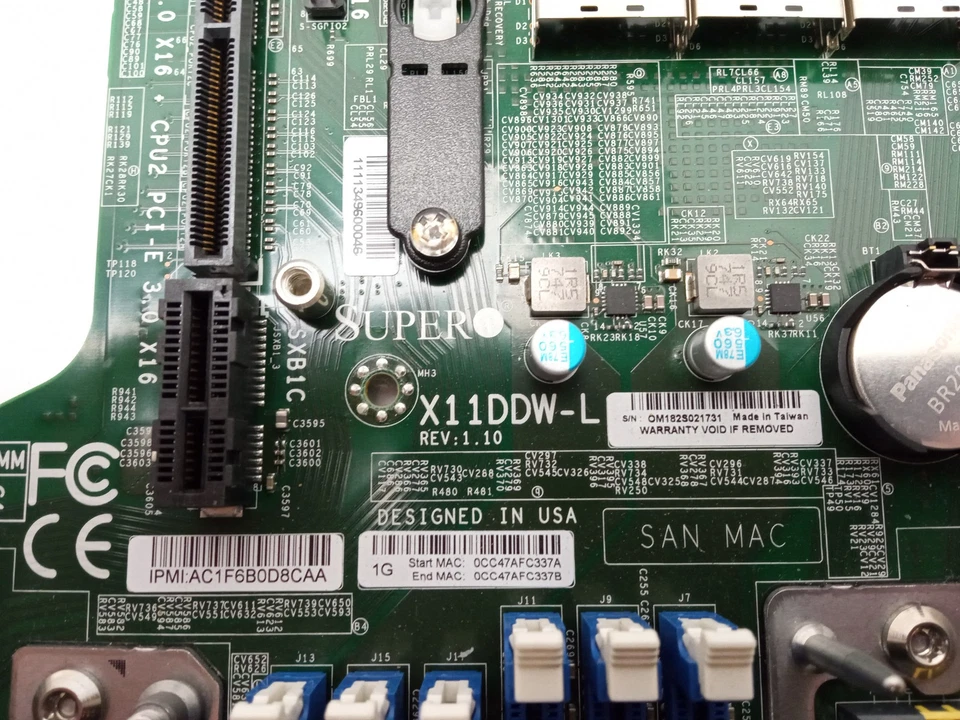 SuperMicro X11DDW-L Socket 3647 DDR4 Server Motherboard  - Image 3 of 4