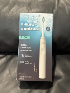 Philips Sonicare 1100 Brosse à dents électrique blanche, rechargeable, minuterie, sonique