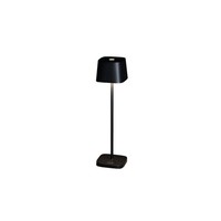 Led Akku-Tischleuchte Capri Mini, Eckig, 2,2W, 2700/3000K, IP54, Dimmbar, Schwar
