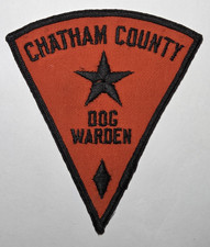 Vintage Chatham County NC Dog Warden Police Patch Pittsboro North Carolina