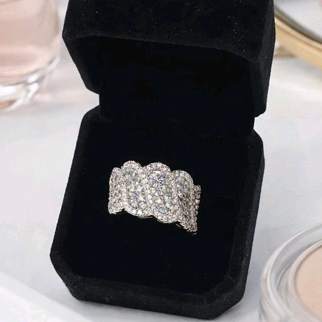 Pink Lab Created Sapphire And White Cubic Zirconia 18k Rose  Bella Luce Luxe (2.14 CTW) with Fancy Purple Cubic Zirconia Ring main image 1