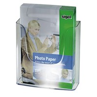 Sigel LH115 Prospekthalter Glasklar Anzahl Der FäCher 1 1 St. (B X H X T) 240 X