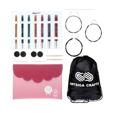 KnitPro Dreamz Midi Set 5 inch Circular Knitting Needles Size 2.5, 3, 4, 5, 6...