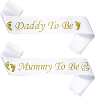 Prasacco 2 StüCk/Set Baby Shower SchäRpe, Mummy To Be SchäRpe Daddy To Be SchäRp