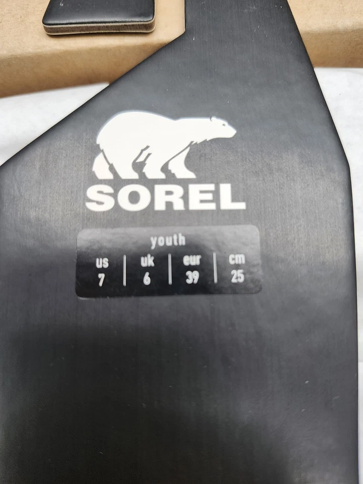 Zapatillas Sorel Youth Falcon Ridge II Negro Gamuza Talla 7 Y/39 EU – Cálidas Vellón Foto 4 de 4