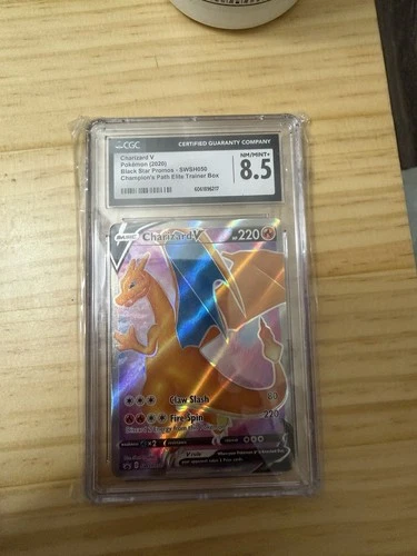 Pokémon Charizard V Promo Holo SWSH050 Sword & Shield CGC 8.5 English