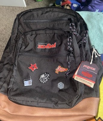 JanSport × Stranger Things Upside Down 34L Cool Student 17.5  Black Backpack 