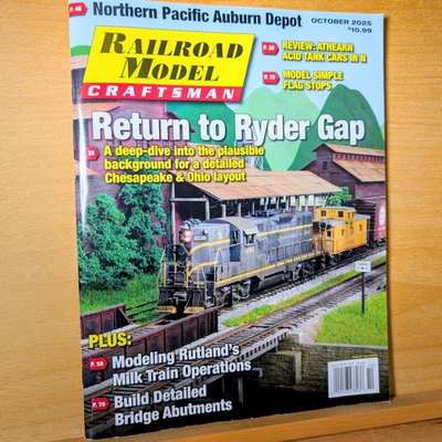 #ad Railroad Model Craftsman Magazine Oct 2025 Ryder Gap Northern Pacific NO LABEL $12.95