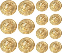 14 StüCk Goldene MetallknöPfe 18/23Mm Vintage FüR Blazer Und Jacken