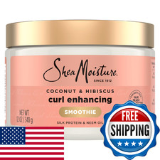 Sheamoisture Smoothie Curl Enhancing Cream Coconut And Hibiscus For Thick Curly